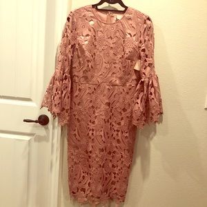 Rachel Parcel Windsor Dress in Mauve Berry